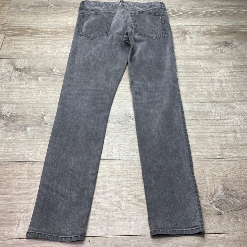 Rag & Bone Jeans Fit 2 Slim Mens 31x32 Grayson Grey Cotton Blend Denim Pants